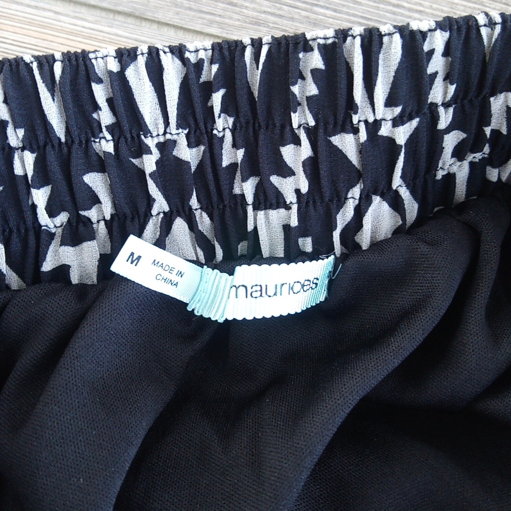 Boho Patterned Lightweight Sheer Long Flowy Lined… - image 6